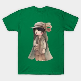 cute girl cartoon T-Shirt